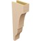 Ekena Millwork 5"W x 10"D x 30"H Thin Asheboro Rough Cedar Woodgrain TimberThane Corbel, Primed Tan CORUR05X10X30ASHRCPR - alternate 2
